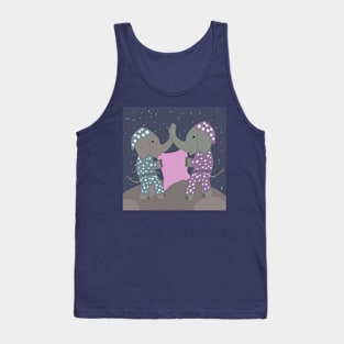 Cute elephants with pyjamas Tank Top